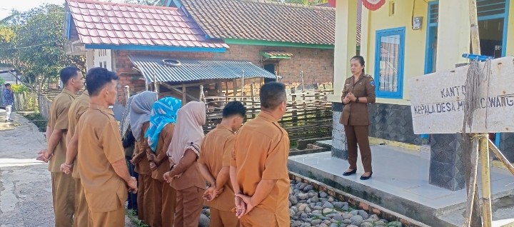 Apel Pagi Rutin, Ini yang Diharapkan Kades Muara Cawang Kepada Perangkat