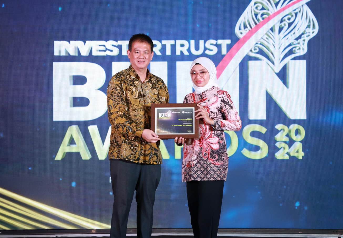 PHE Raih Penghargaan Sectoral Champion Award dalam Ajang Investortrust BUMN Awards 2024