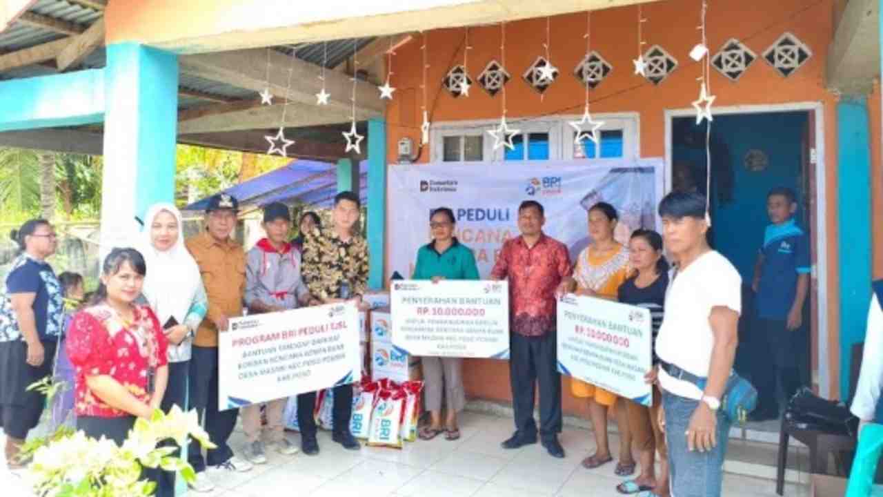 Tanggap Bencana Gempa Poso, BRI Peduli Salurkan Bantuan Bagi Korban Terdampak