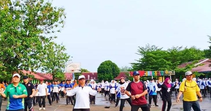 Jaga Kebugaran Tubuh, Pemkot Lubuklinggau Gelar Senam Pagi Bersama di SMP Negeri 8