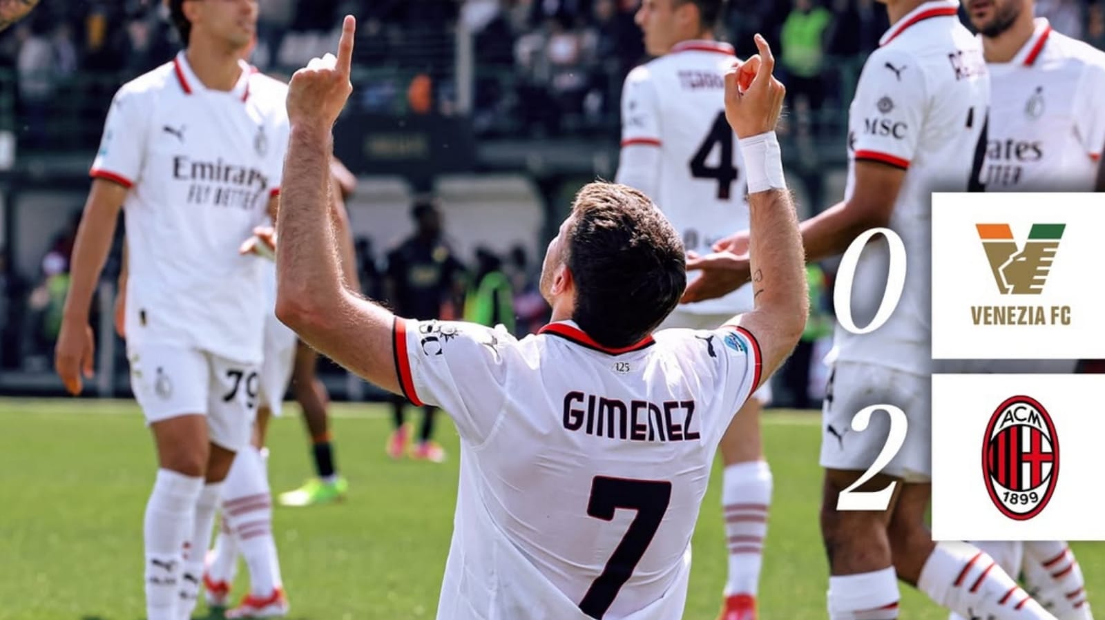 Venezia 0-2 AC Milan: Pulisic dan Gimenez Cetak Gol Kemenangan dengan Susah Payah