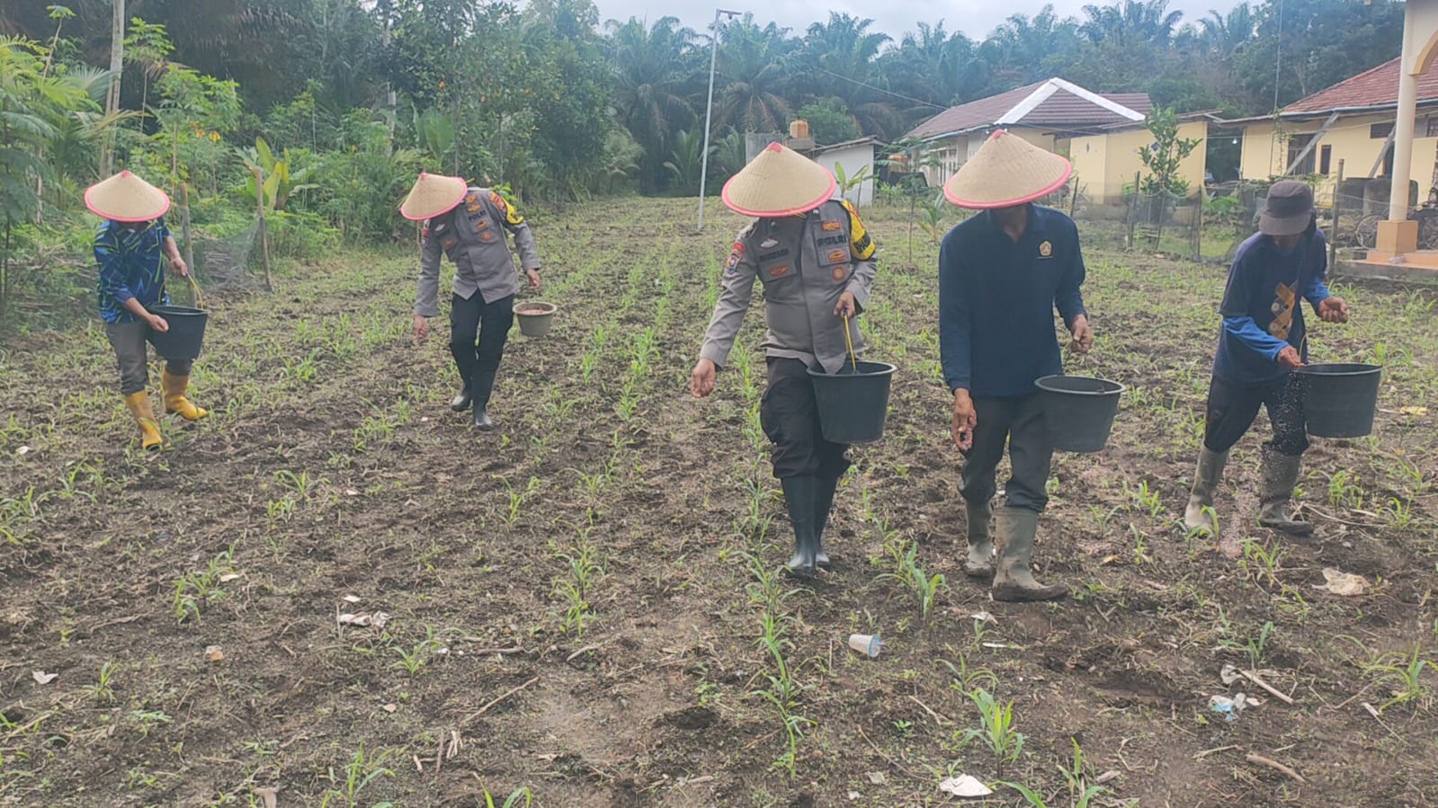 Program Ketahanan Pangan, Ini yang Dilakukan Polsek Air Sugihan OKI