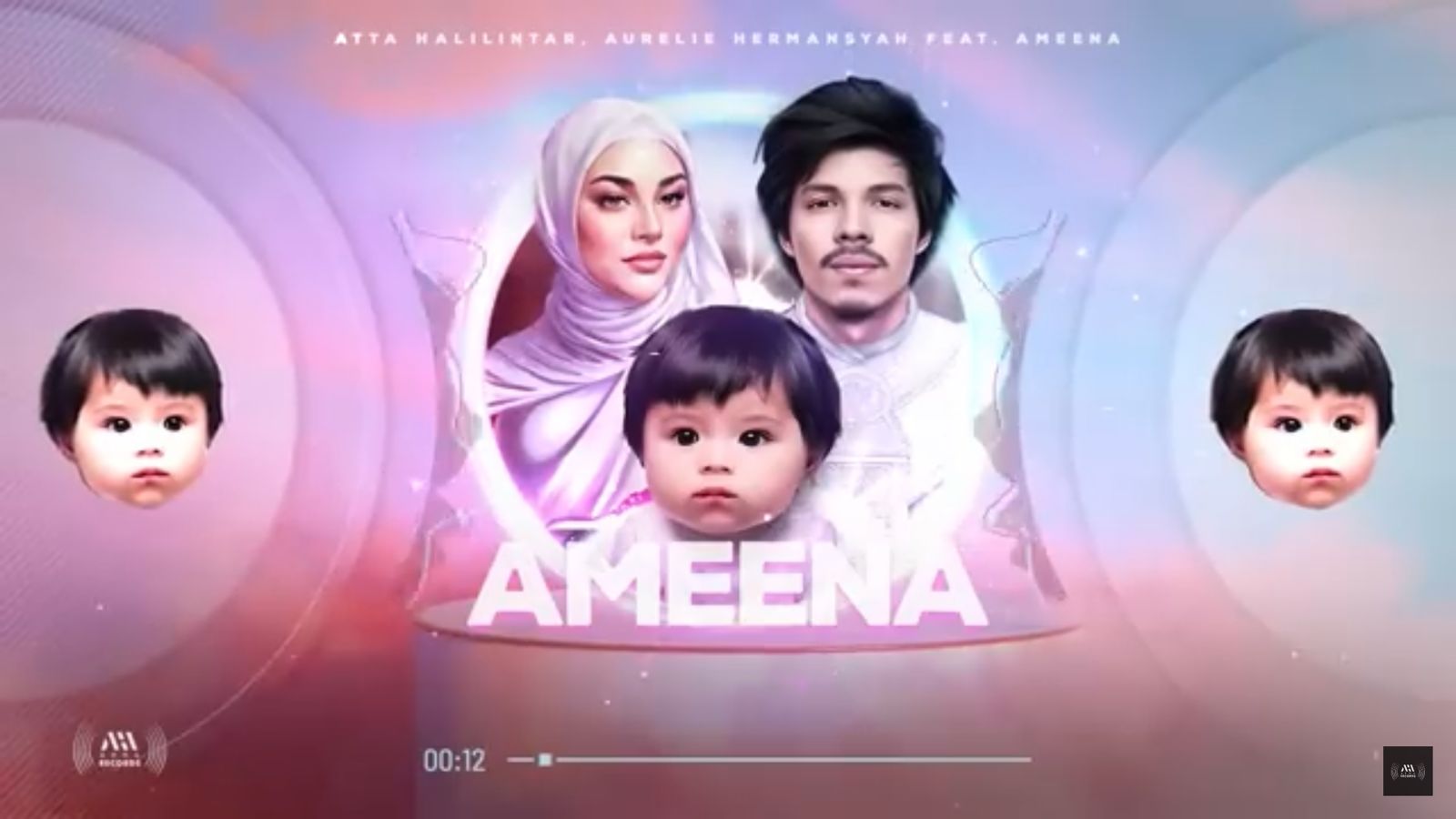 Lagu AMEENA - Atta Halilintar & Aurel Hermansyah Feat Ameena Trending di YouTube, Ini Liriknya