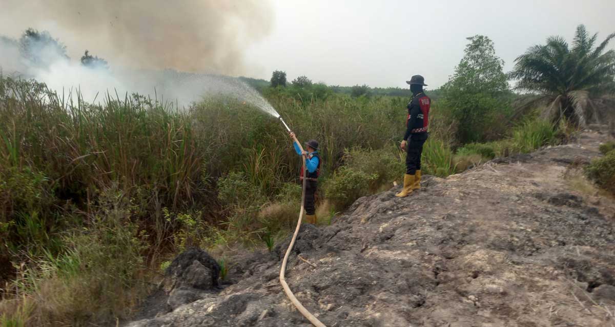 Berjibaku Padamkan Api: Tim Gabungan Sukses Tangani 11 Titik Hotspot di 10 Desa Wilayah Ogan Ilir