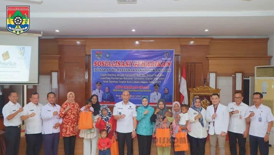 ‎Wali Kota Lubuk Linggau Ajak Warga Biasakan Konsumsi Ikan untuk Kesehatan dan Kecerdasan Anak