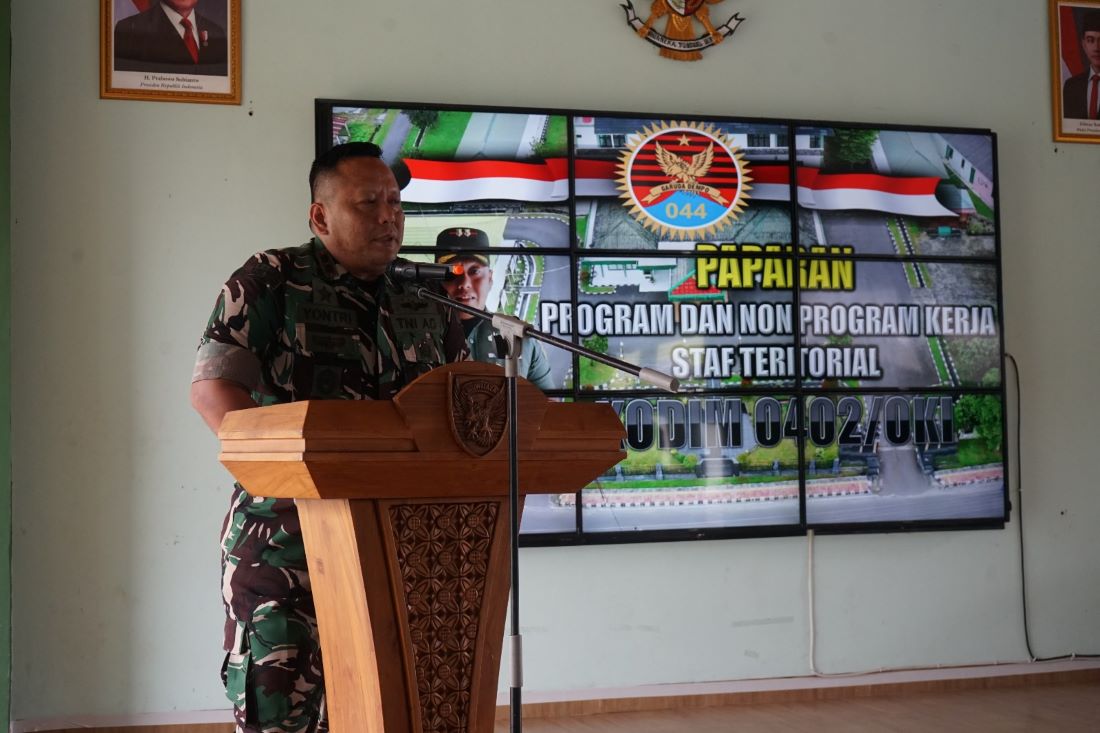 Sosialialisasi Manajemen Teritorial, Dandim 0402/OKI Paparkan Program Unggulan
