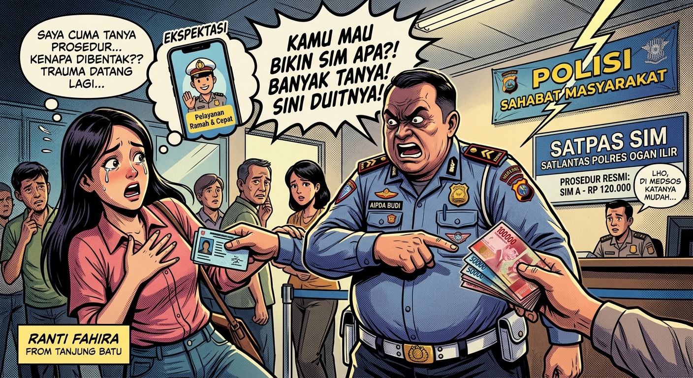 PARAH! Oknum Polantas 'Gembul' di Ogan Ilir Bentak Warga dan Pungut Rp850 Ribu, Korban Auto Trauma!