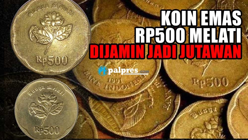 Jual ke Sini, Koin Emas Kuno Rp500 Bergambar Melati, Dijamin Jadi Jutawan