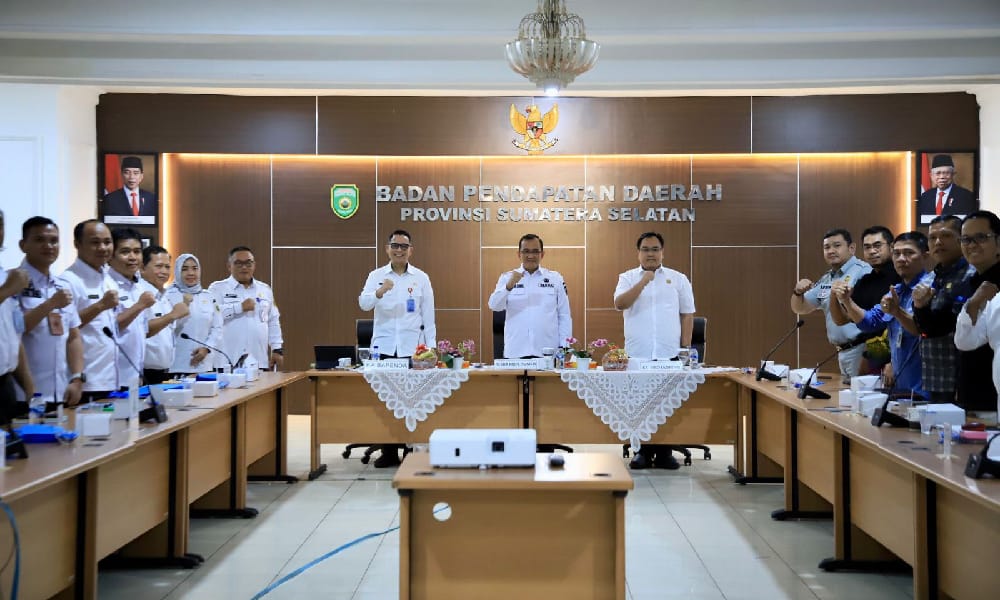 Sekda Sumsel Edward Candra Apresiasi Bapenda Provinsi Sumsel Atas Pencapaian Target PAD Semester 1 Tahun 2024 