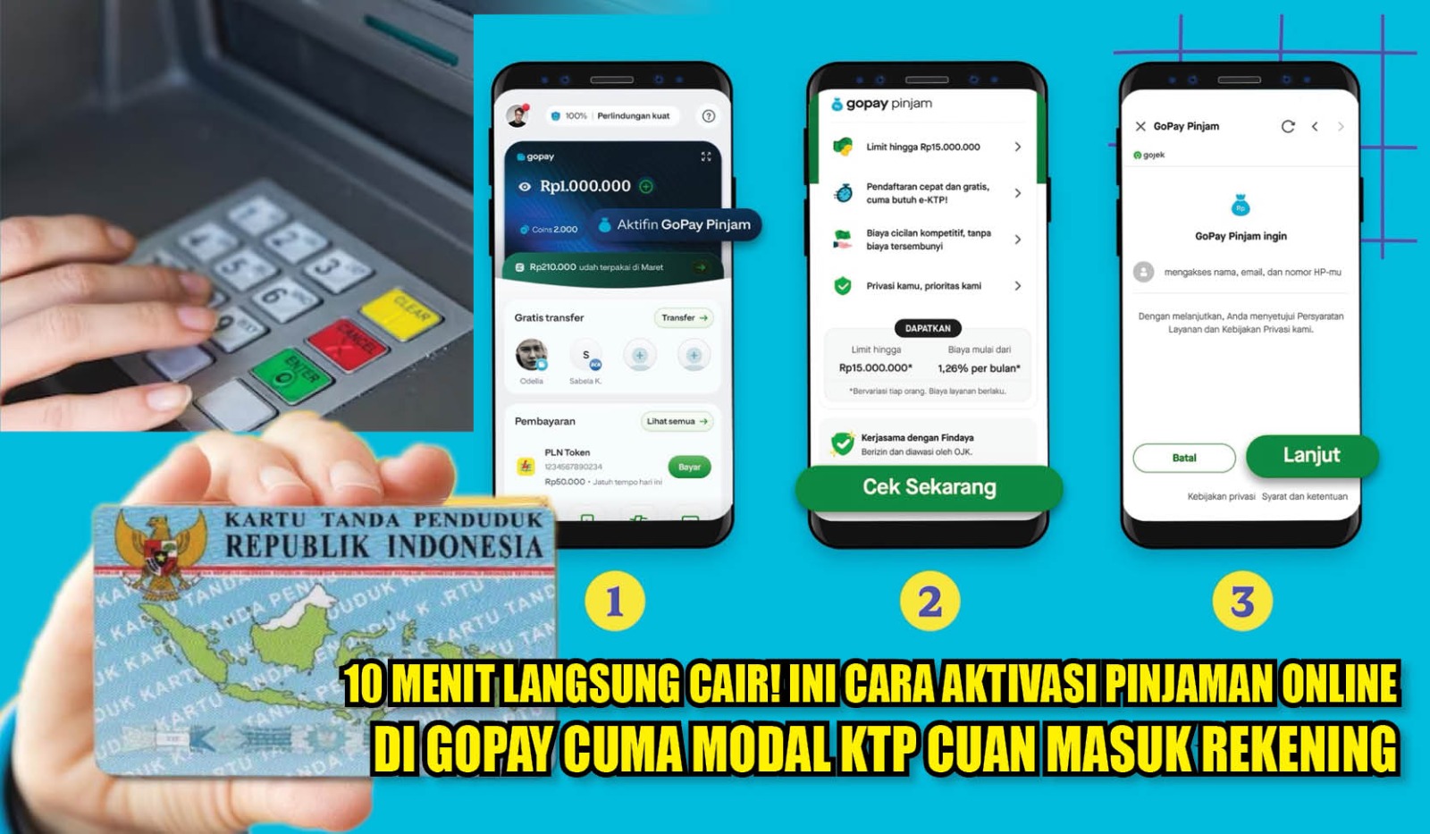 10 Menit Langsung Cair! Ini Cara Aktivasi Pinjaman Online di GoPay, Cuma Modal KTP Cuan Masuk Rekening
