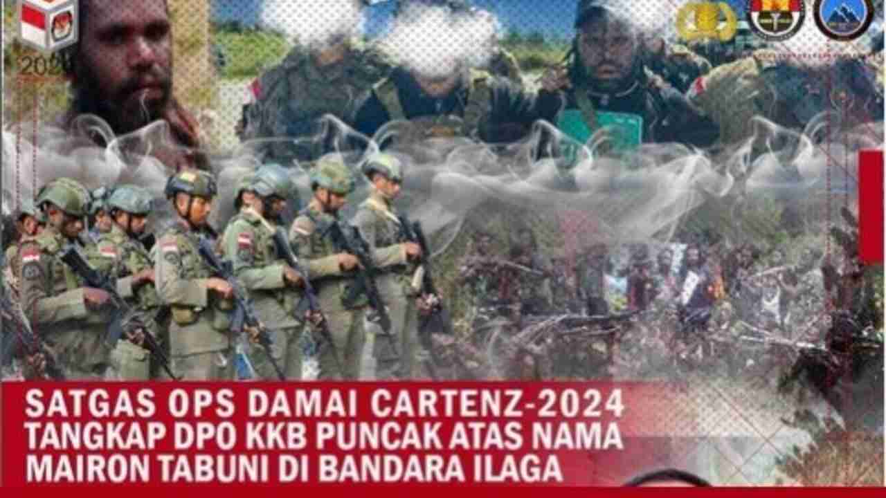 Satgas Ops Damai Cartenz-2024 Amankan DPO KKB, Ini Kasus yang Menjeratnya