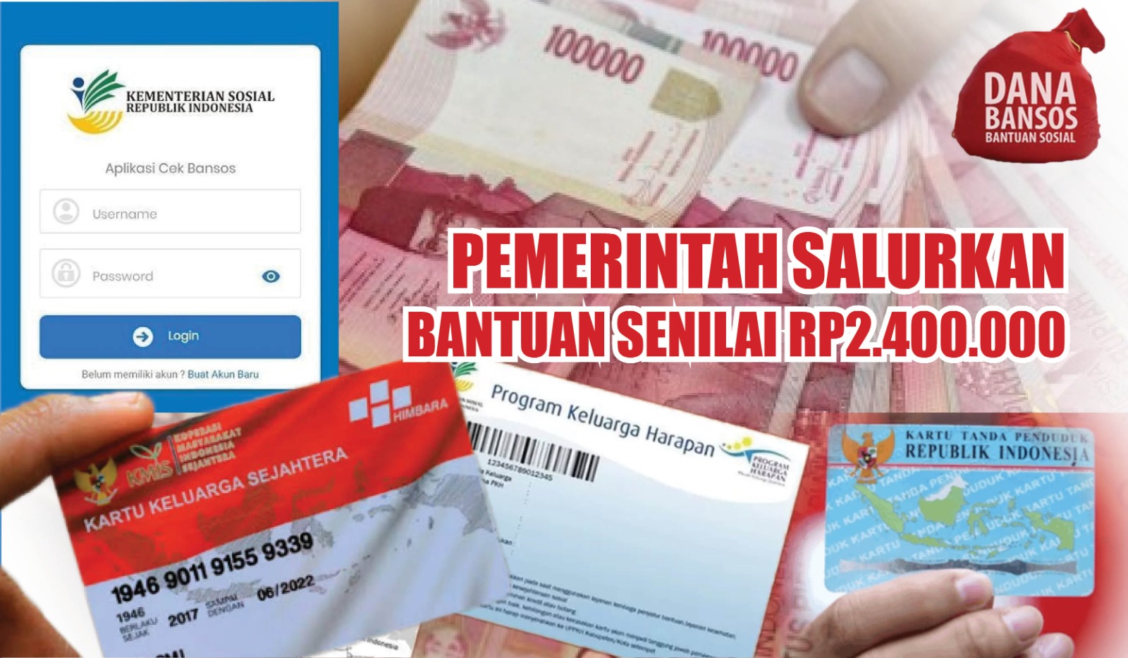 Bantu Masyarakat Miskin, Pemerintah Salurkan Bantuan Senilai Rp2.400.000, Ambil Bantuannya di Sini