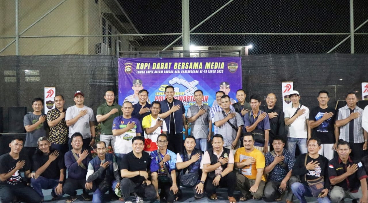 Pererat Sinergitas di Hari Bhayangkara ke-79, Kapolres Musi Rawas Gelar Kopi Darat Bersama Media