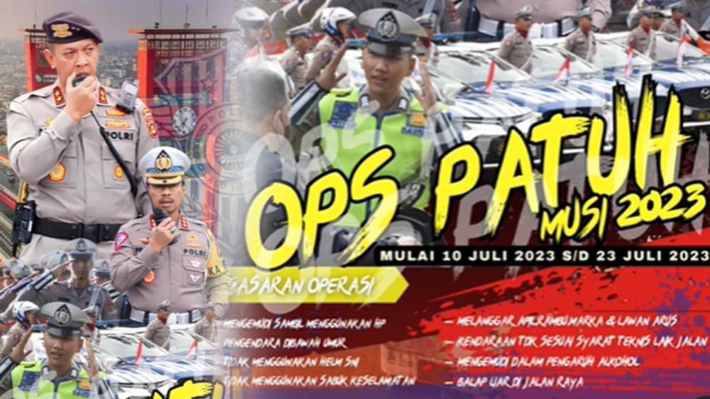 Operasi Patuh Musi 2023, Ini Sasaran Ditlantas Polda Sumsel Selama 14 Hari Kedepan Mulai Hari Ini