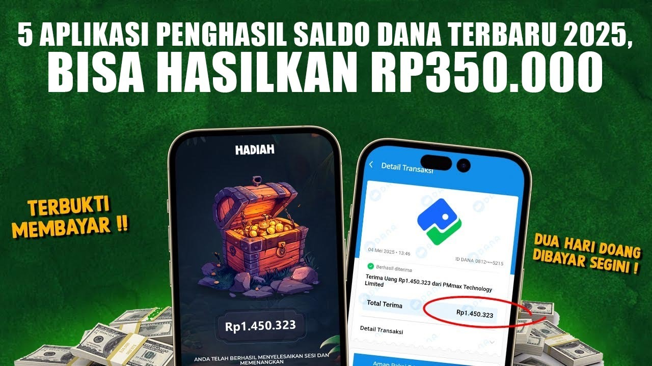 5 Aplikasi Penghasil Saldo DANA Terbaru 2025, Hasilkan Rp300.000 dengan Mudah, Pelajar Merapat!
