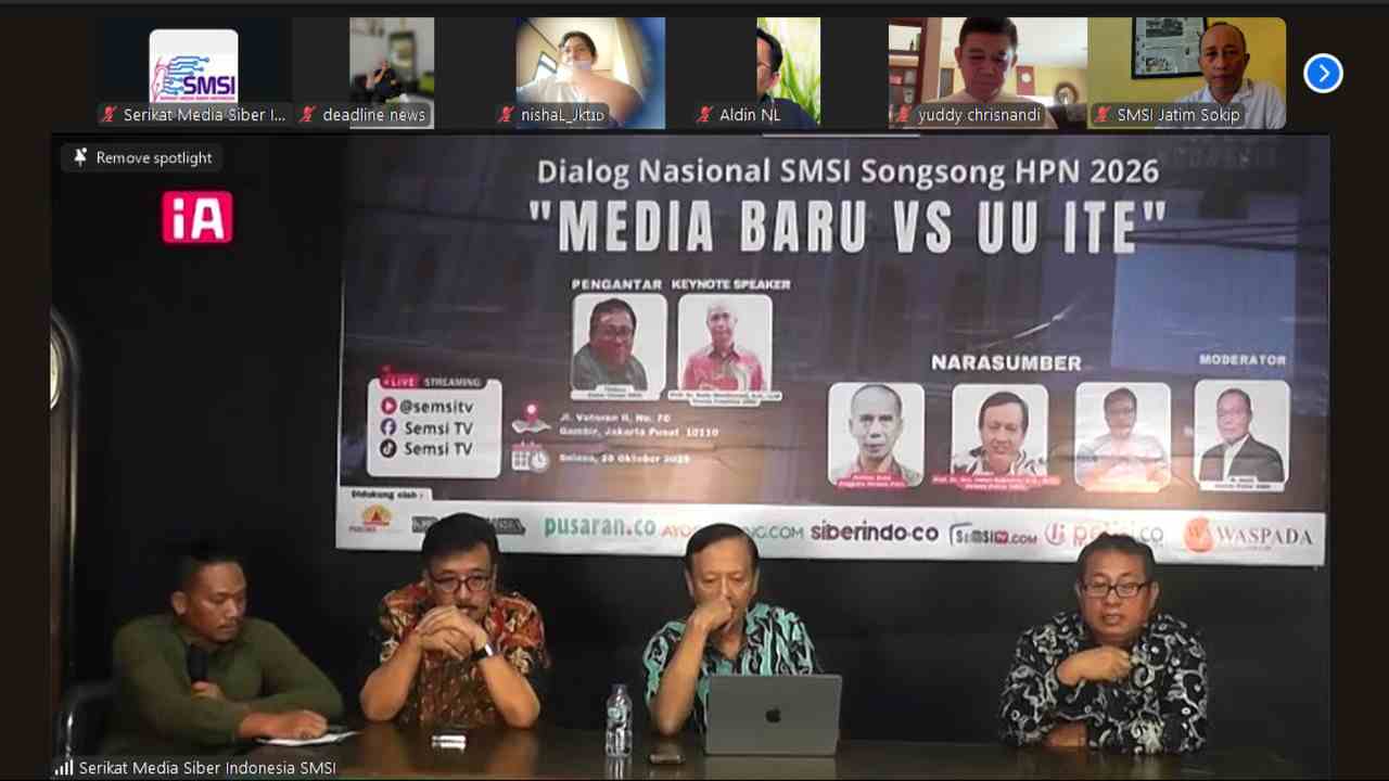 Dialog Nasional SMSI Songsong HPN 2026: ‘Media Baru vs UU ITE’