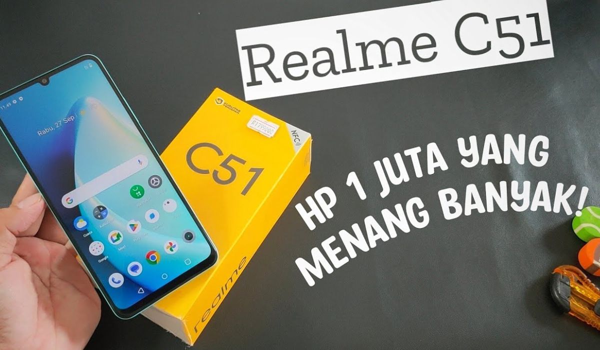 Realme C51, HP 1 Jutaan Spek Bersaing, Cek Dulu Spesifikasi Sebelum Membeli