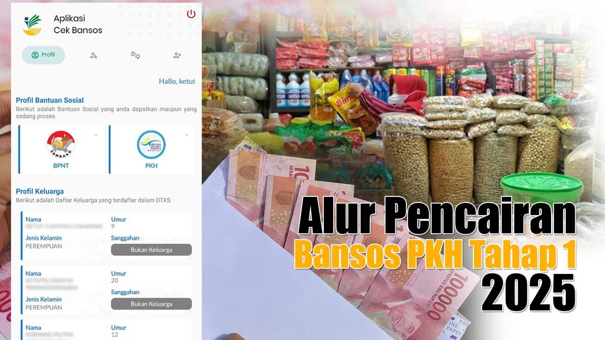 Alur Pencairan Bansos PKH Tahap 1 Januari-Maret 2025 Sudah Sampai Mana? Cek Infonya 