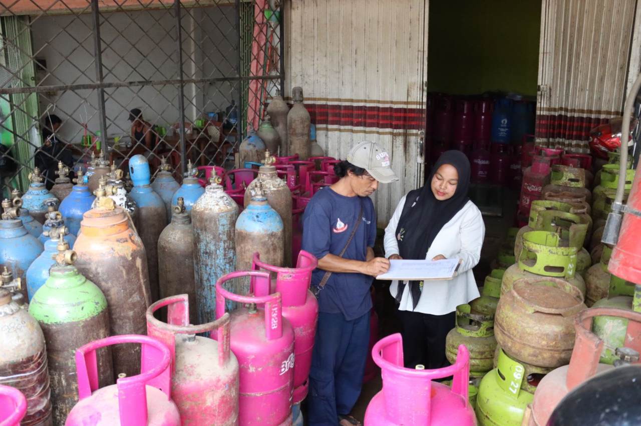 Dampak Langkah dan Harga Mahal, Disperindag Muba Sidak Agen Gas LPG 3 Kg