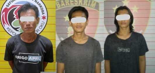 Tiga Pemuda Pencuri Motor Diciduk Polisi