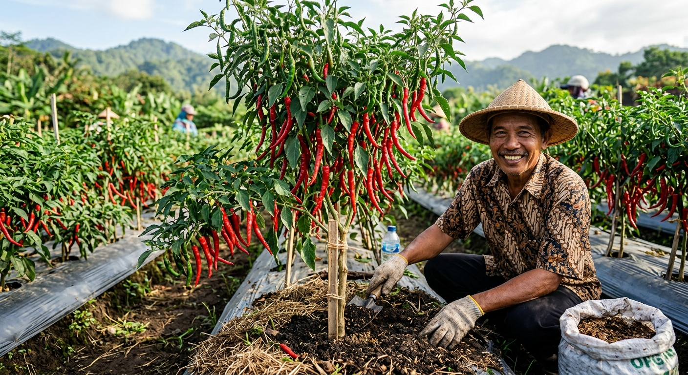 Cara Menanam Cabai Merah agar Berbuah Lebat, Panen Terus Tanpa Henti