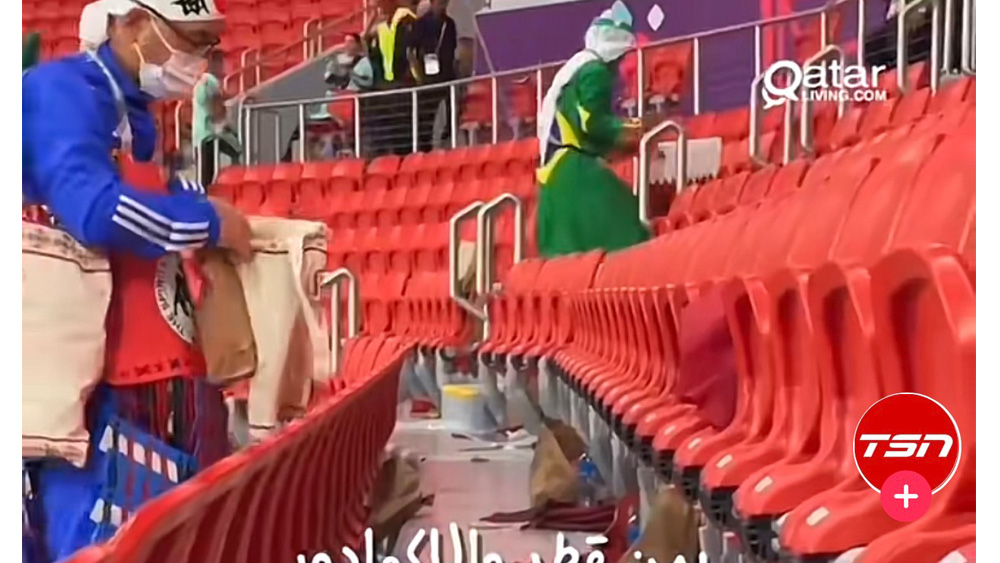 Suporter Hingga Pemain Jepang Bersih-bersih Stadion Piala Dunia, Layak Dicontoh