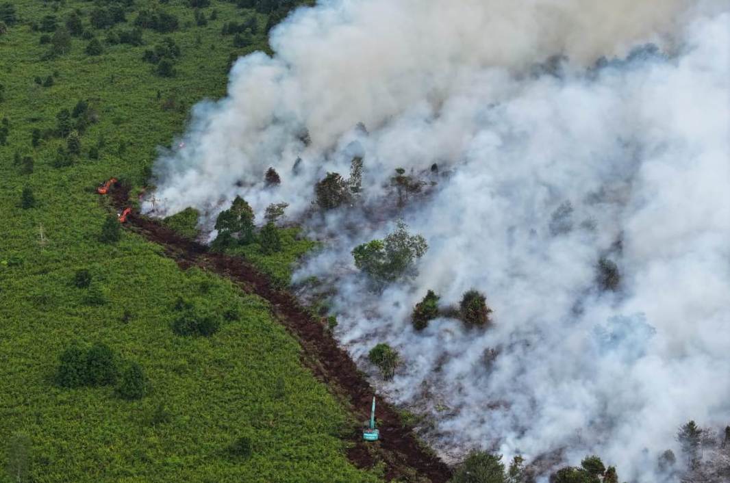Masuki Musim Kemarau, 15 Hektar Lahan Gambut di Muba Terbakar 
