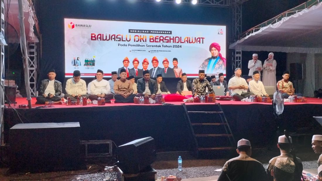 KEREN! Bawaslu OKI Bersholawat Ciptakan Suasana Dingin Pilkada Serentak 2024