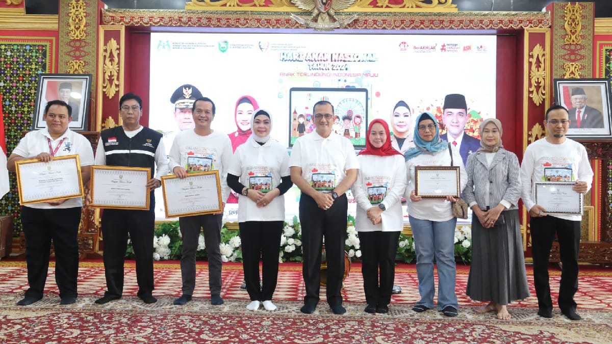 Pemprov Sumsel Serahkan Hadiah Lomba Senam dan Story Telling Pada HAN 2024