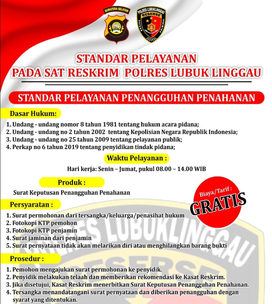 Sat Reskrim Polres Lubuk Linggau Tingkatkan Standar Pelayanan Untuk Masyarakat