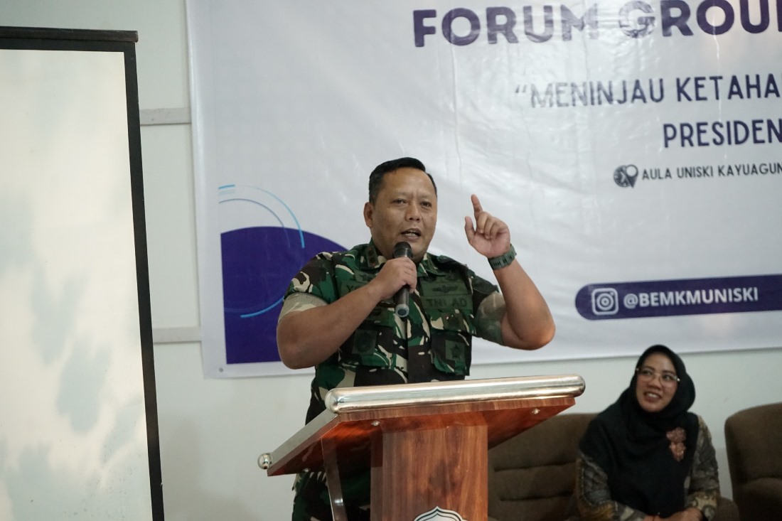 FGD: Dandim 0402/OKI Paparkan Peran Penting TNI Dalam Mendukung Ketahanan Pangan