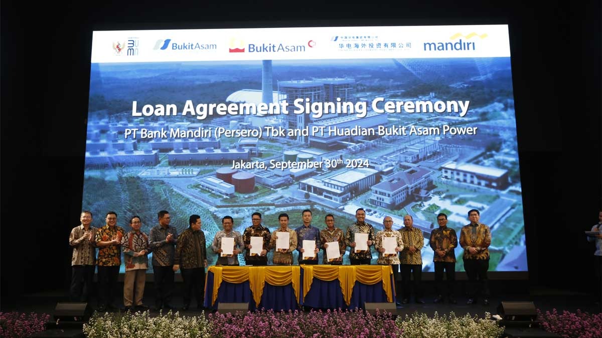 Bank Mandiri Kucurkan Pinjaman Rp19,24 Triliun ke PT Huadian Bukit Asam Power