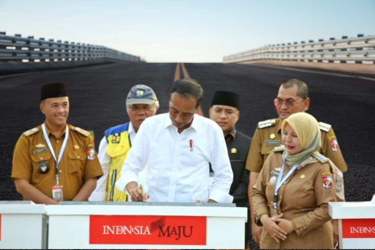 16 Ruas Jalan Inpres di Lampung Senilai Rp806 Miliar Diresmikan Presiden Jokowi