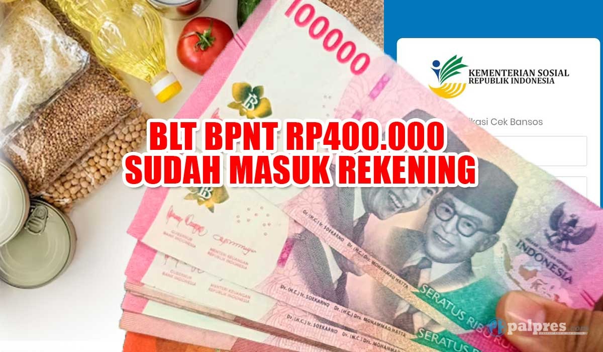 Ibu-ibu Sudah Bisa Belanja Sembako, BLT BPNT Rp400.000 Sudah Masuk Rekening, Cek kartu ATMnya Ya