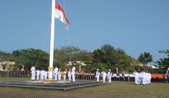 Upacara Pengibaran Bendera Merah Putih HUT RI Ke-77 di Ogan Ilir Berlangsung Khidmat 