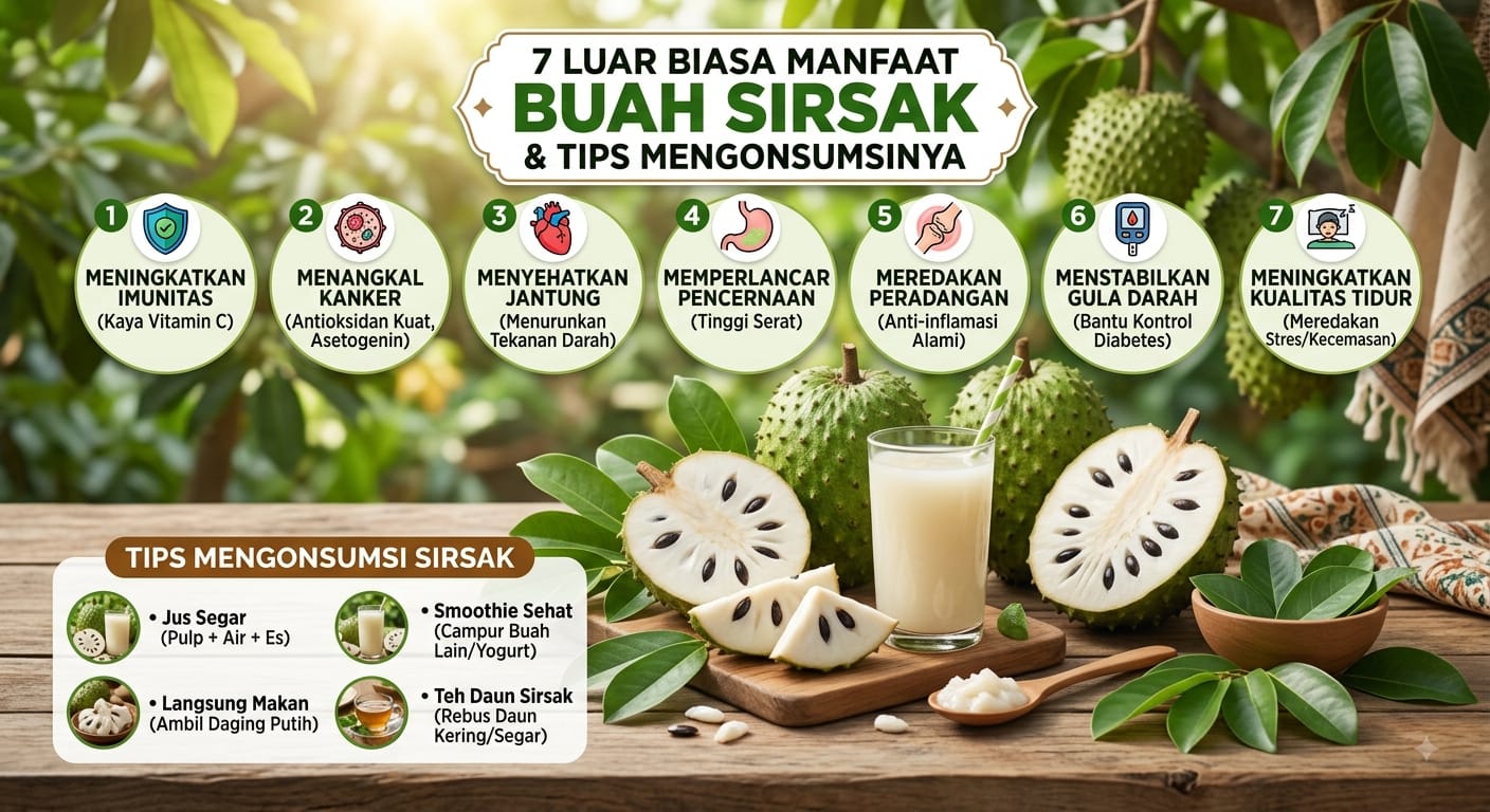 7 Manfaat Buah Sirsak yang Luar Biasa dan Tips Mengonsumsinya