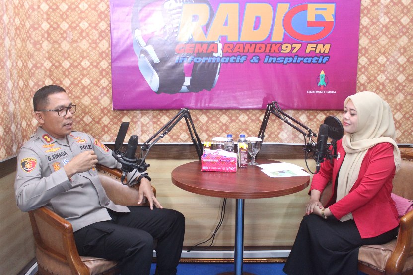 Tampil di Podcast Gema Randik, Kapolres Muba Beri Pesan Bagi Generasi Z Muba