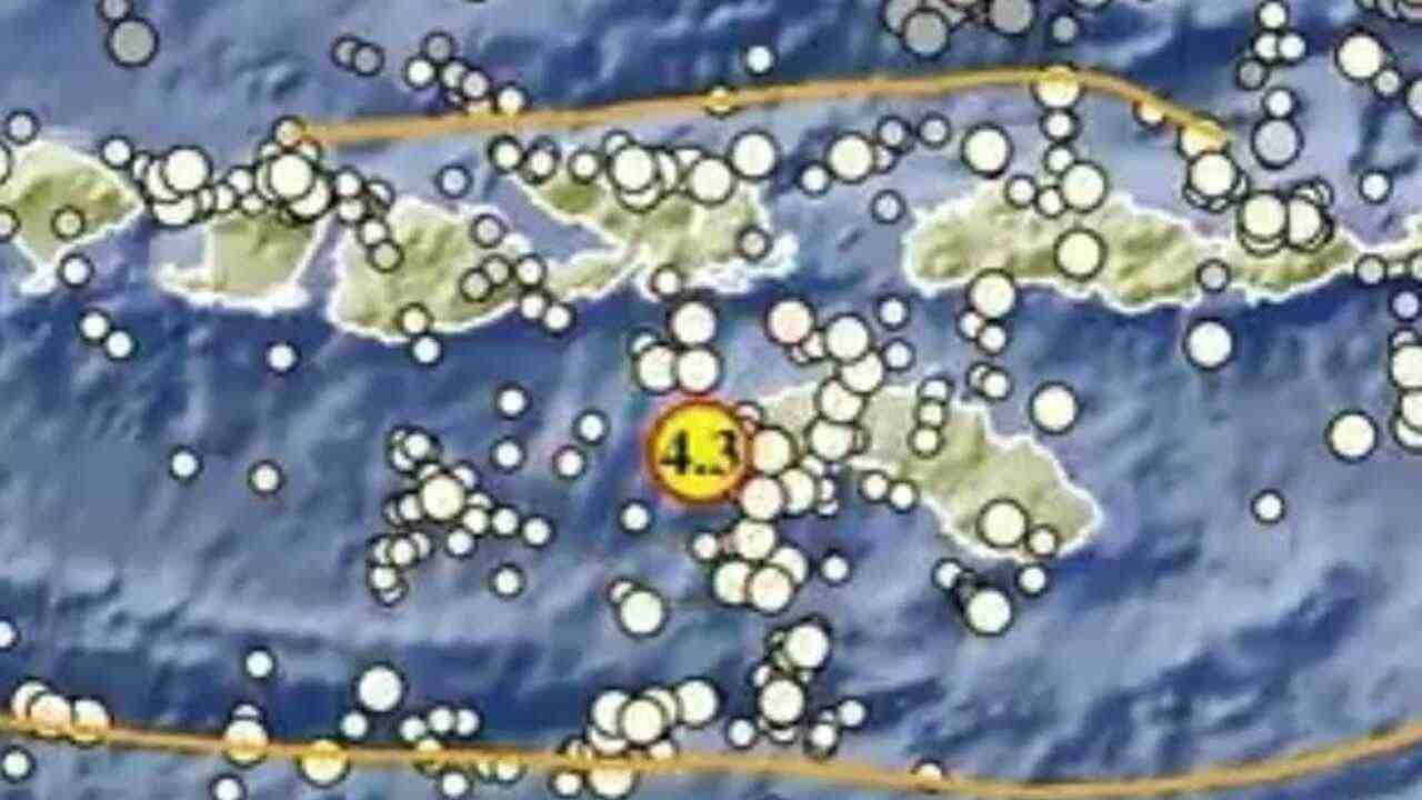 Gempa Magnitudo 4.3 Guncang Sumba Barat Daya, Tak Berpotensi Tsunami