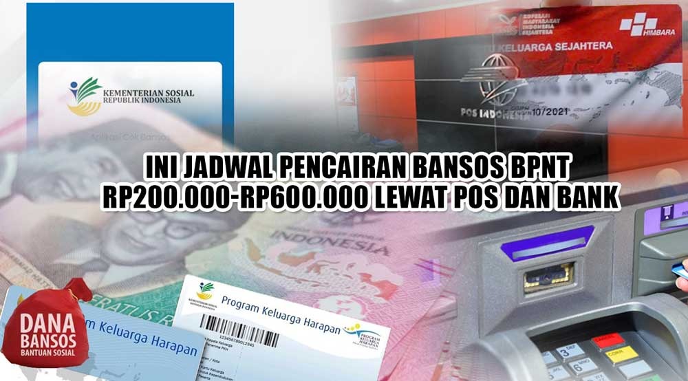 JULI BERKAH, Ini Jadwal Pencairan Bansos BPNT Rp200.000-Rp600.000 Lewat Pos dan Bank 