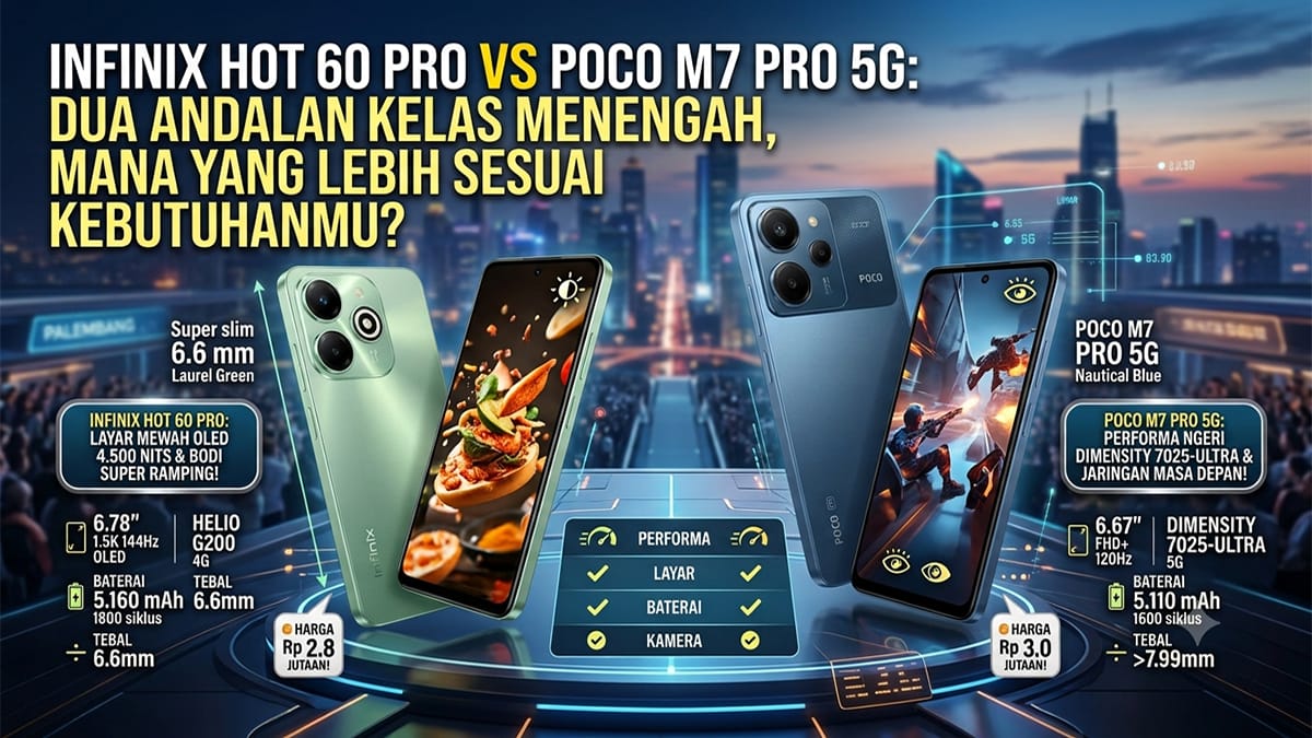 Bukan Sekadar Harga! Ini Perbedaan Mencolok Infinix HOT 60 Pro dan POCO M7 Pro 5G