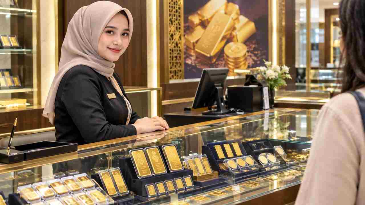 Harga Emas Pegadaian Hari Ini Terus Melemah, Antam 1 Gram Rp2,667 Juta
