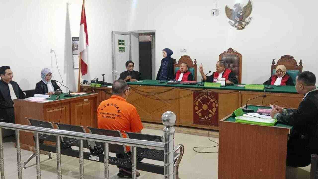 Kasus Proyek Fiktif, Oknum ASN Palembang Dituntut 2,5 Tahun Penjara