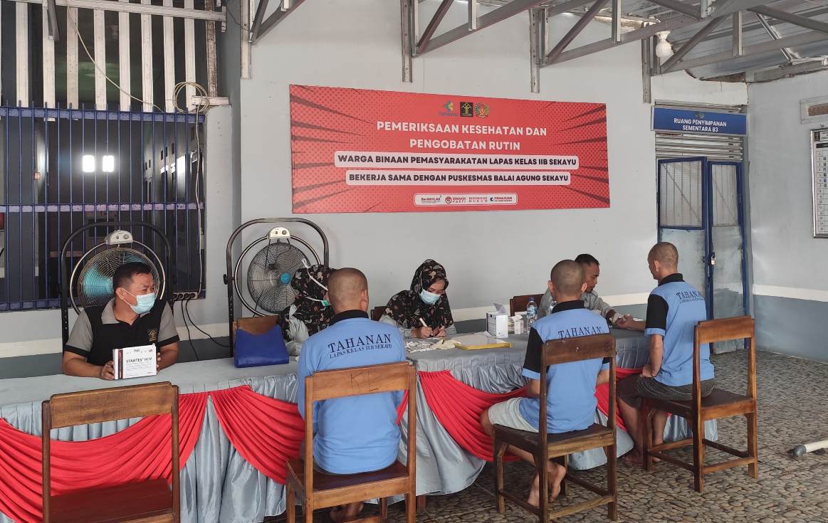 Warga Binaan Lapas Sekayu Kembali Jalani Skrining HIV dan Hepatitis