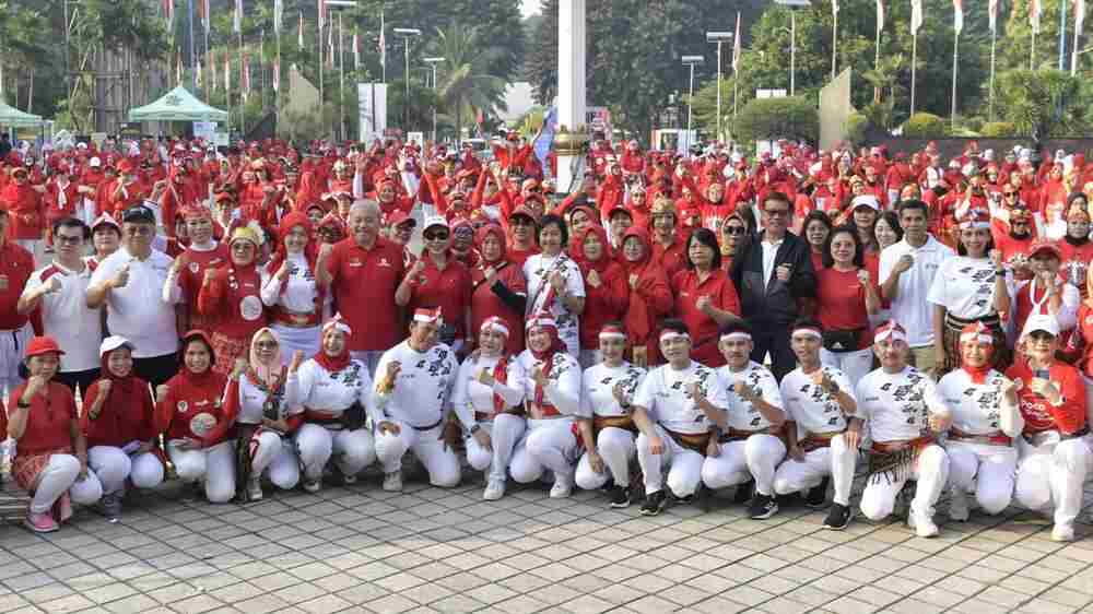 6 Tahun Peringatan Pemecahan Rekor Dunia Poco-poco, Kemenpora Senam Bersama FOKBI