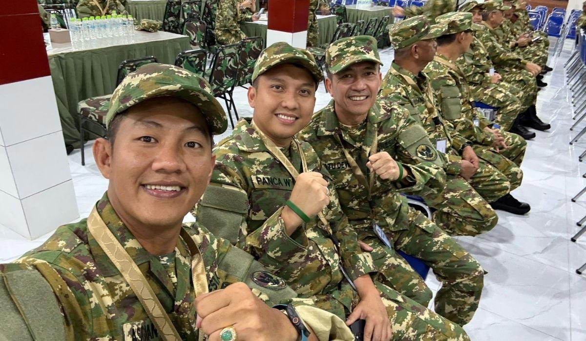 Berseragam Loreng, Wali Kota Palembang Ratu Dewa Bagikan Pengalaman Bersama Kepala Daerah se-Indonesia