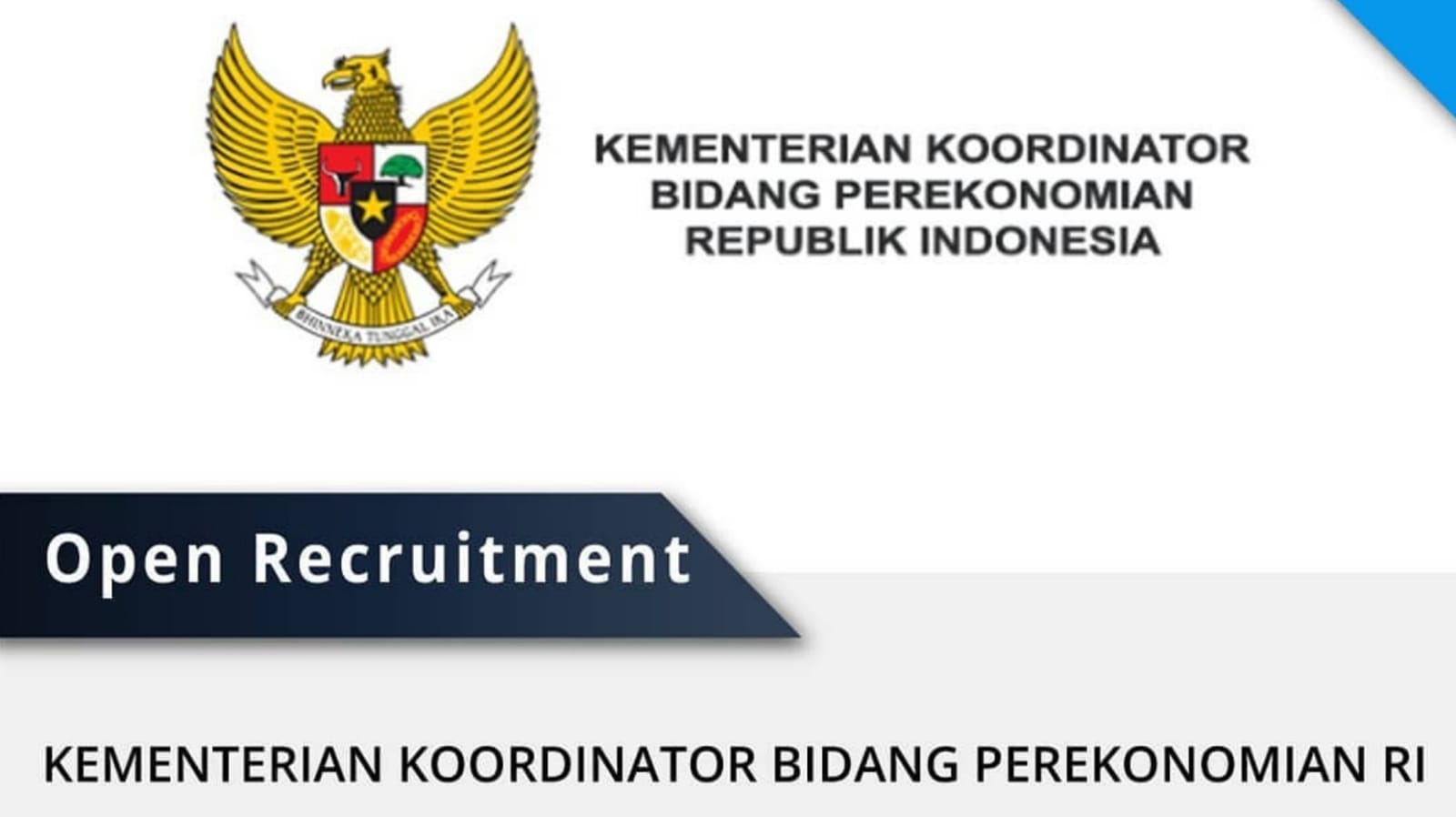 Simak Posisi dan Cara Lamar Lowongan Kerja Terbaru di Kementerian Koordinator Bidang Perekonomian