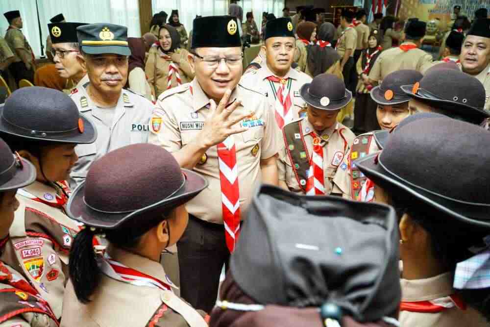 Lepas Peserta Lomba Penggalang Tingkat V, Ini Harapan Pj Sekda Muba