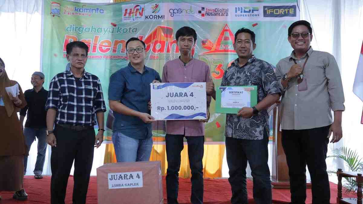 Final Pertandingan Gaplek Diskominfo Palembang Bertabur Hadiah, Pemenang Dapat Hadiah dan Uang Tunai