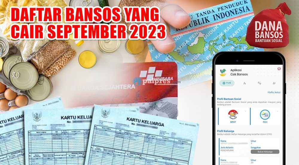 Catat! Daftar Bansos yang Cair September 2023, Ini Cara Cek dan Kategori Penerima 