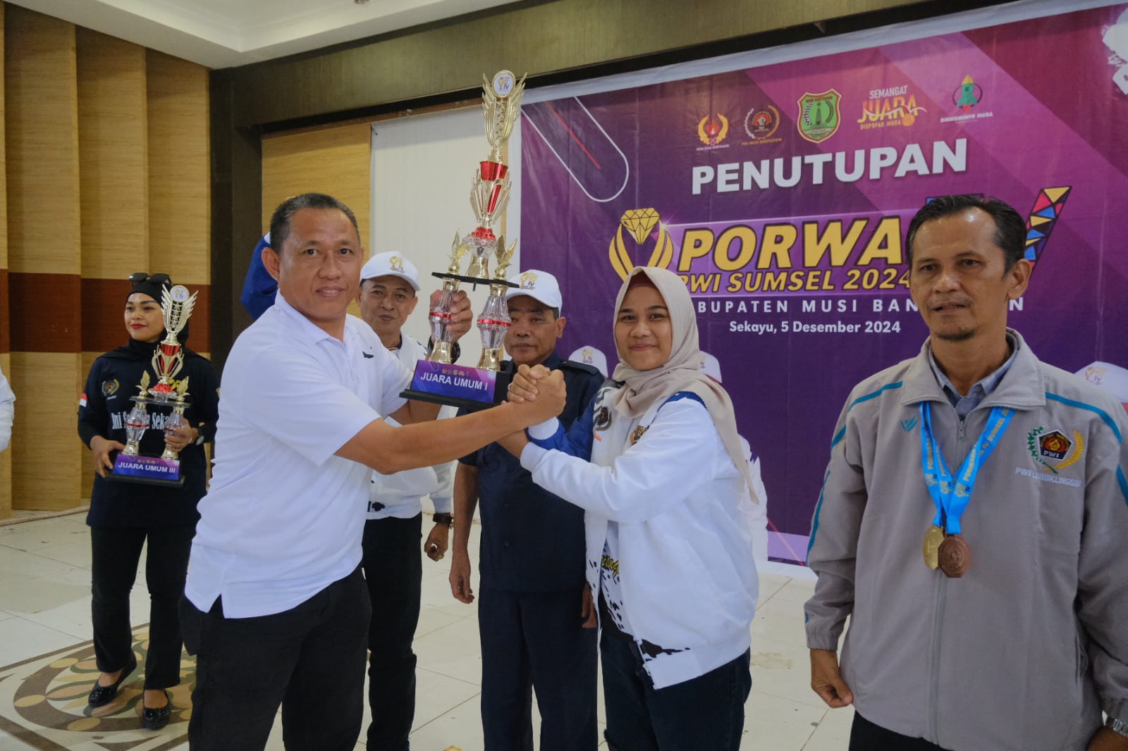 PWI Muba Raih Juara Umum Porwarda Sumsel ke-4 Tahun 2024